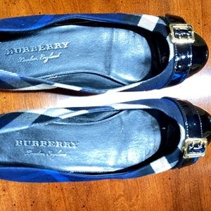 Burberry ballet flats, Blue/black multi, 38